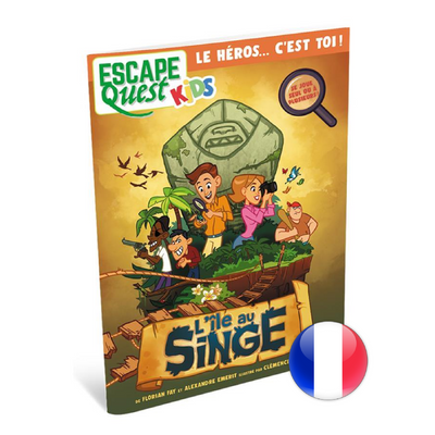 Escape Quest Kids 1: l'Île au singe (livre)