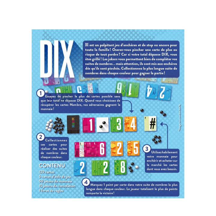 Dix, jeu de société familial - Achat en ligne à L'As des jeux