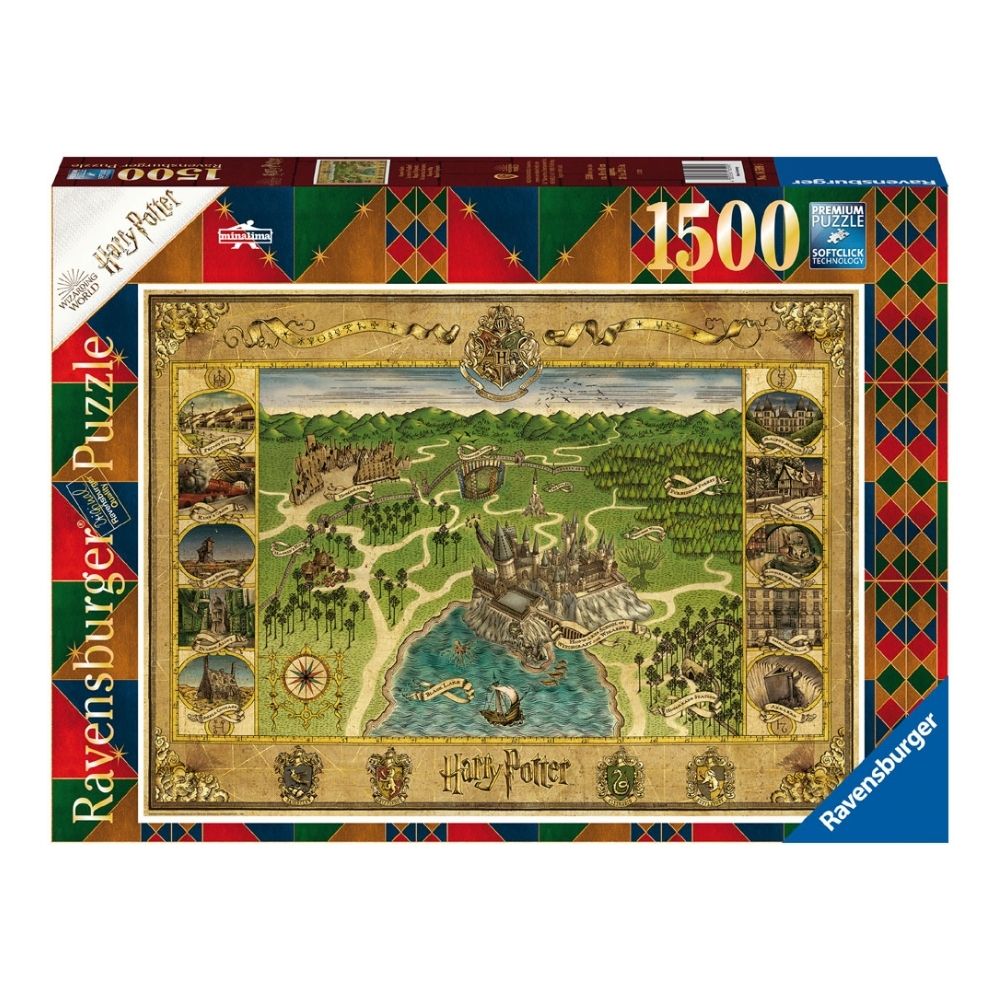 Puzzle 1500: Harry Potter Hogwarts Map