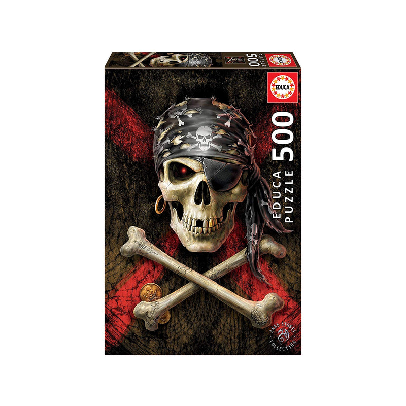 Puzzle 500: Tête de mort pirate