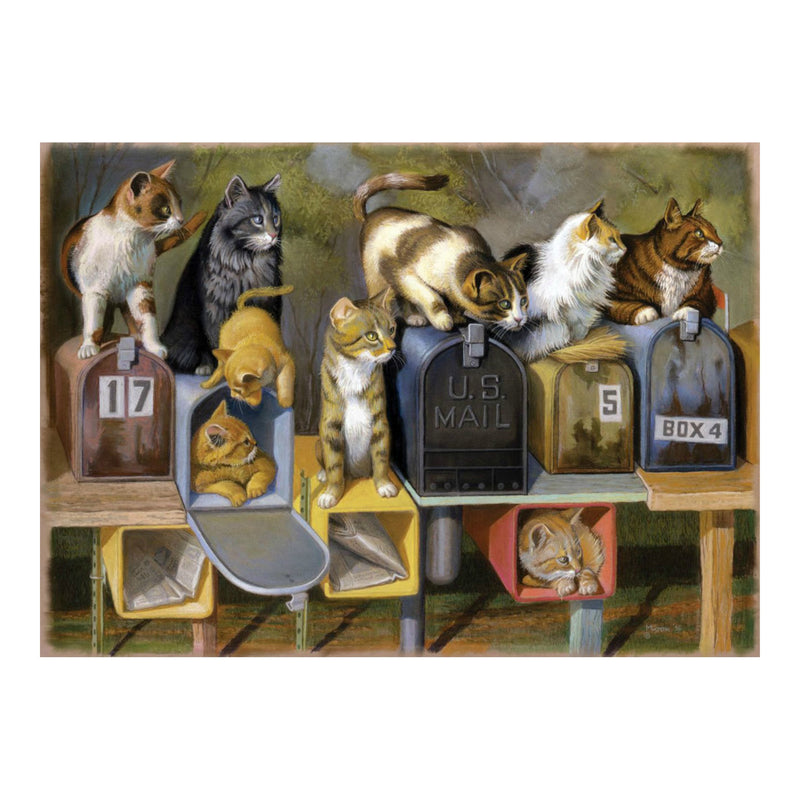 Puzzle 300: Le courrier des chats / Grand format