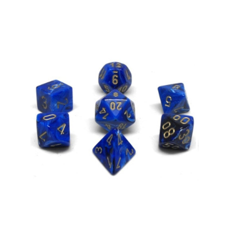 Chessex Vortex: D7 Blue/Gold Dice - Dés