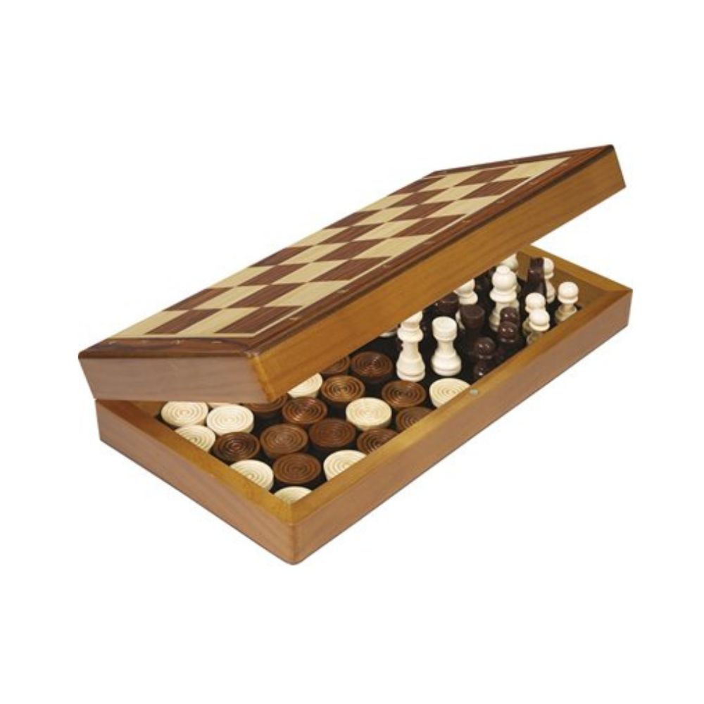 Chess and Checkers Game - Folding Board