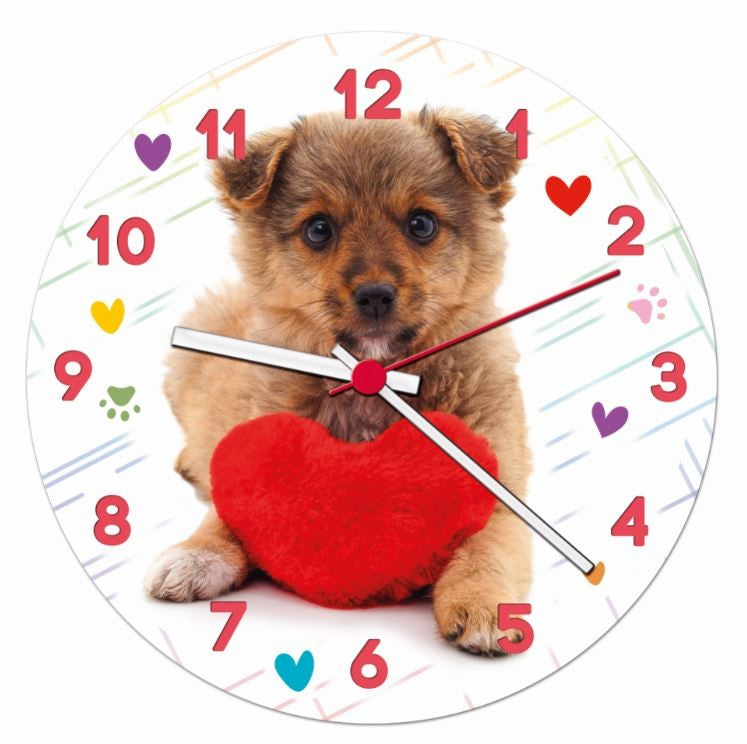 Puzzle 96: Horloge - Mignon Chiot