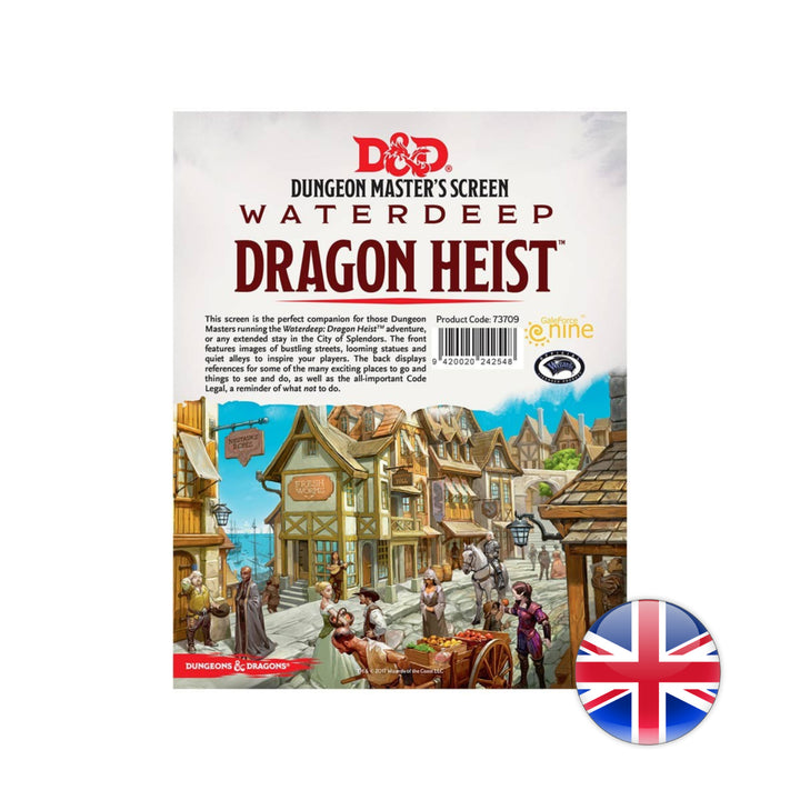 D&amp;D Dungeons &amp; Dragons: Waterdeep Dragon Heist DMs Screen