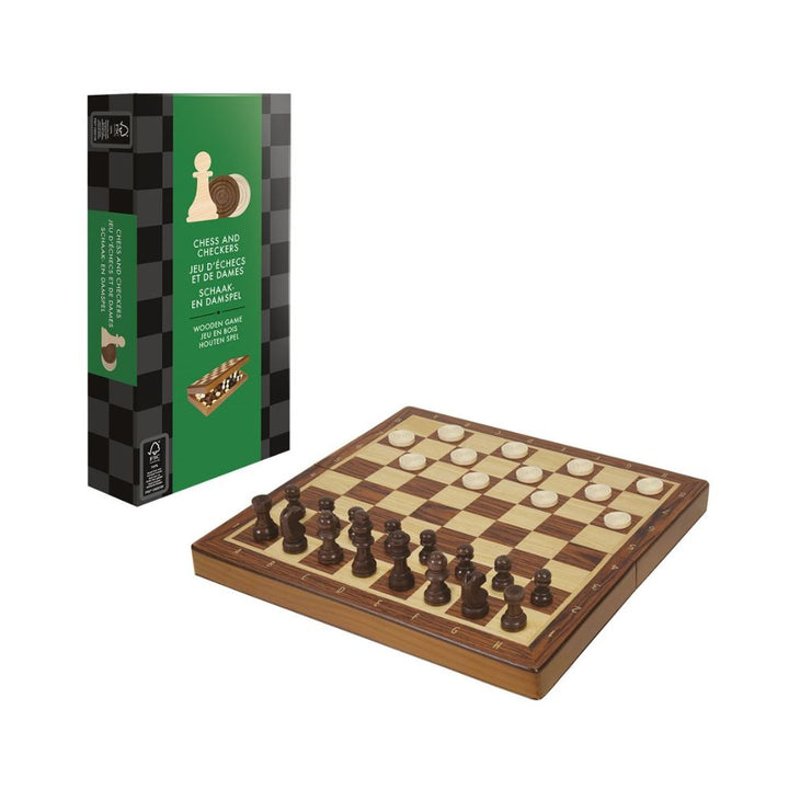 Chess and Checkers Game - Folding Board