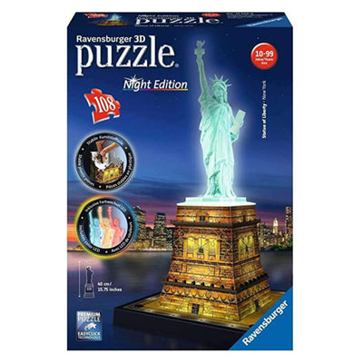 Puzzle 3D 108: Statue de la Liberté Night
