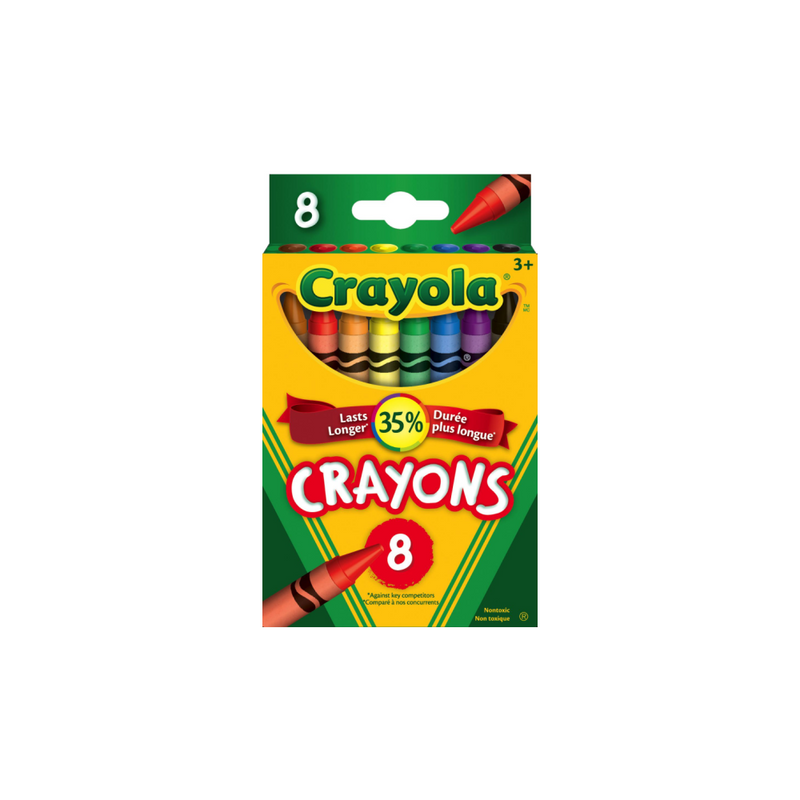 8 crayons de cire