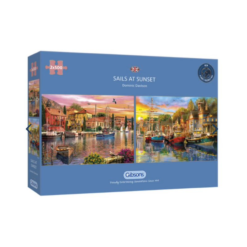 Puzzle 2 X 500: Sails at Sunset