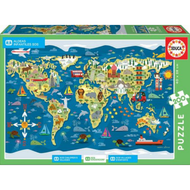 Puzzle 200: Mappemonde