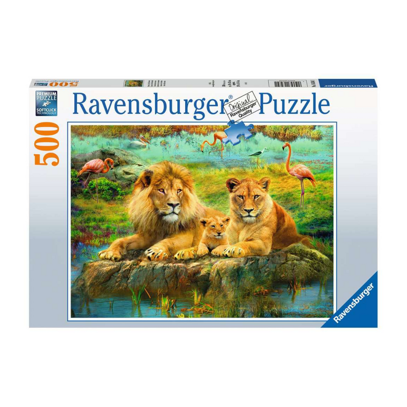 Puzzle 500: Lions in the Savanna