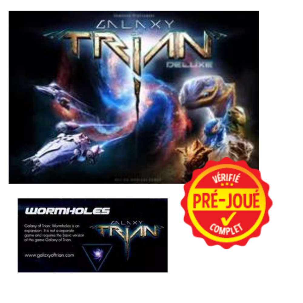 Galaxy of Trian Deluxe Kickstarter Edition + Wealth of the ancients, Wormholes, Expand the Galaxy [Pré-joué] (ML)