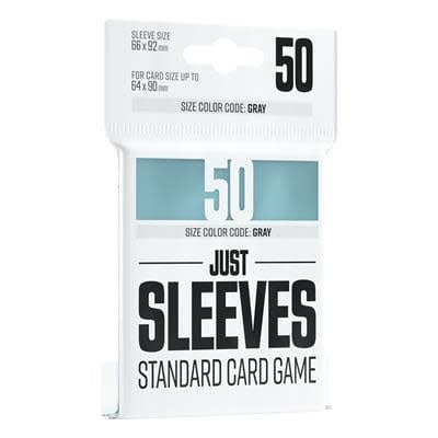 Just Sleeves - Standard Card Game - 66 x 92mm - Clear (50) Accessoires - Protecteurs de cartes - Protecteurs (Sleeves) - Jeu de carte standard