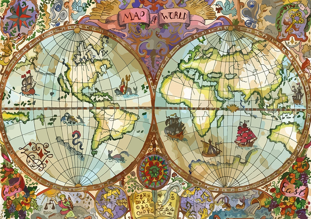 Puzzle 1000: Mappemonde