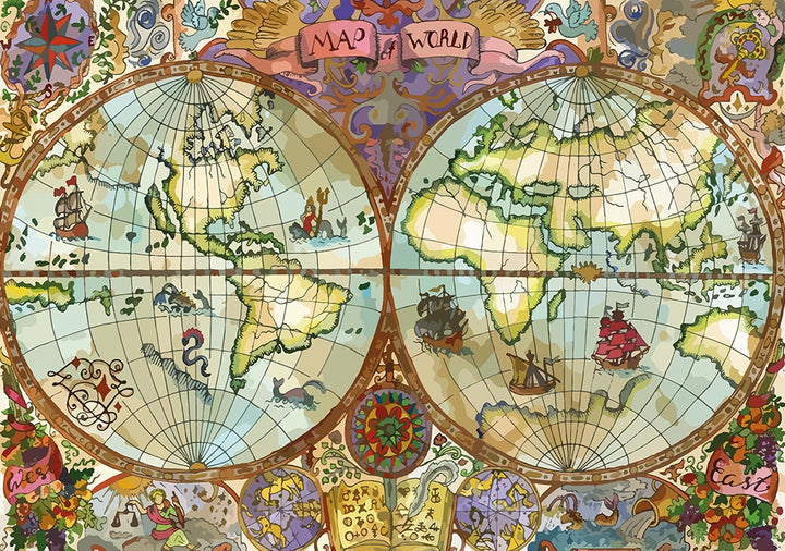 Puzzle 1000: Mappemonde