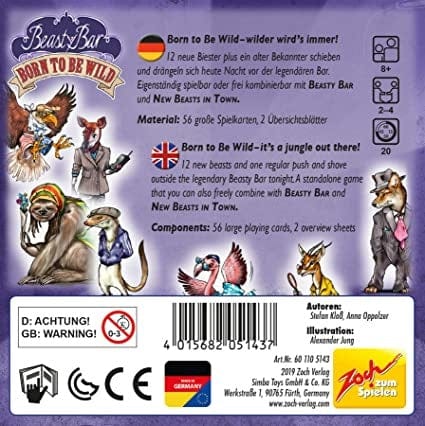 Beasty Bar: Born to Be Wild JEUX - Jeux de cartes