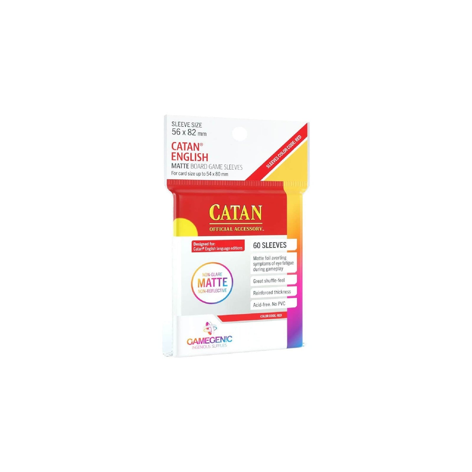 Gamegen!c Board Game Sleeves Matte Catan - 56 x 82 mm (60) Cartables et portfolios - Sleeves - Formats non-standards