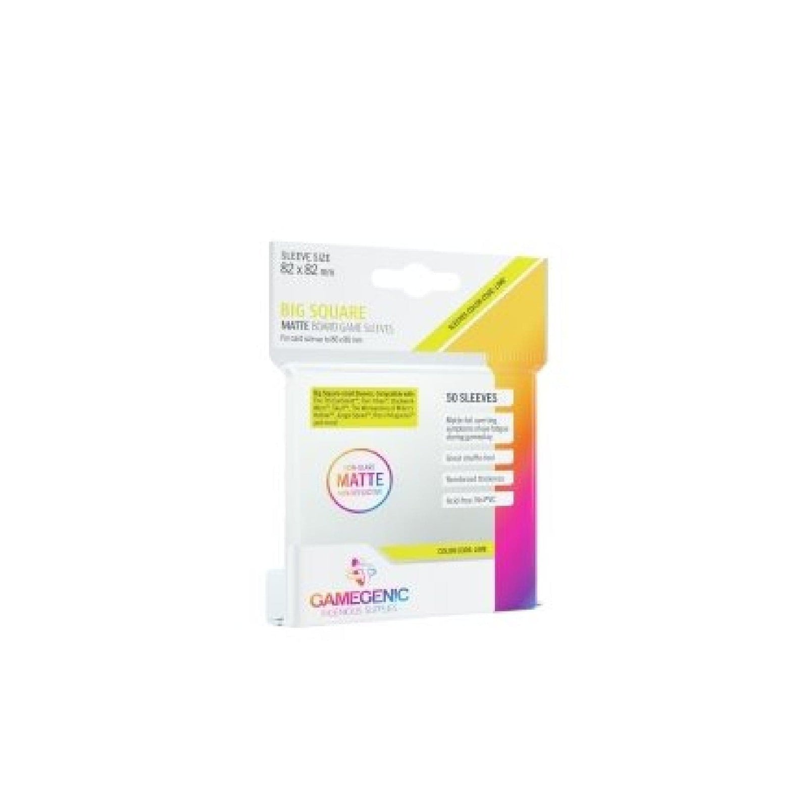 Gamegen!c Board Game Sleeves Matte Big Square - 82 x 82 mm (50) Cartables et portfolios - Sleeves - Grand carré