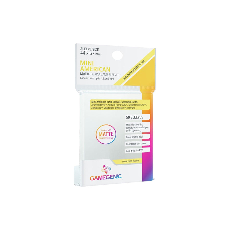 Gamegen!c Board Game Sleeves Matte Mini American - 44 x 67 mm (50) Cartables et portfolios - Sleeves - Mini-américaine