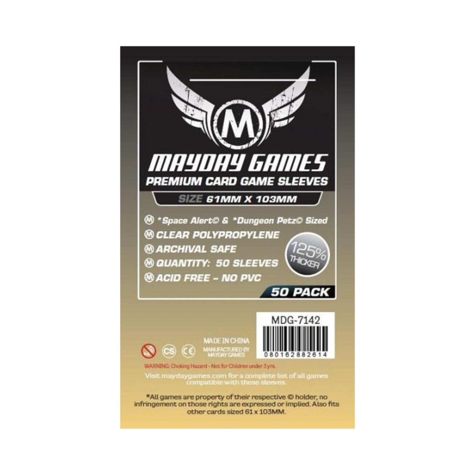 Sleeves 61mm x 103mm (50) (Mayday Premium) Cartables et portfolios - Sleeves
