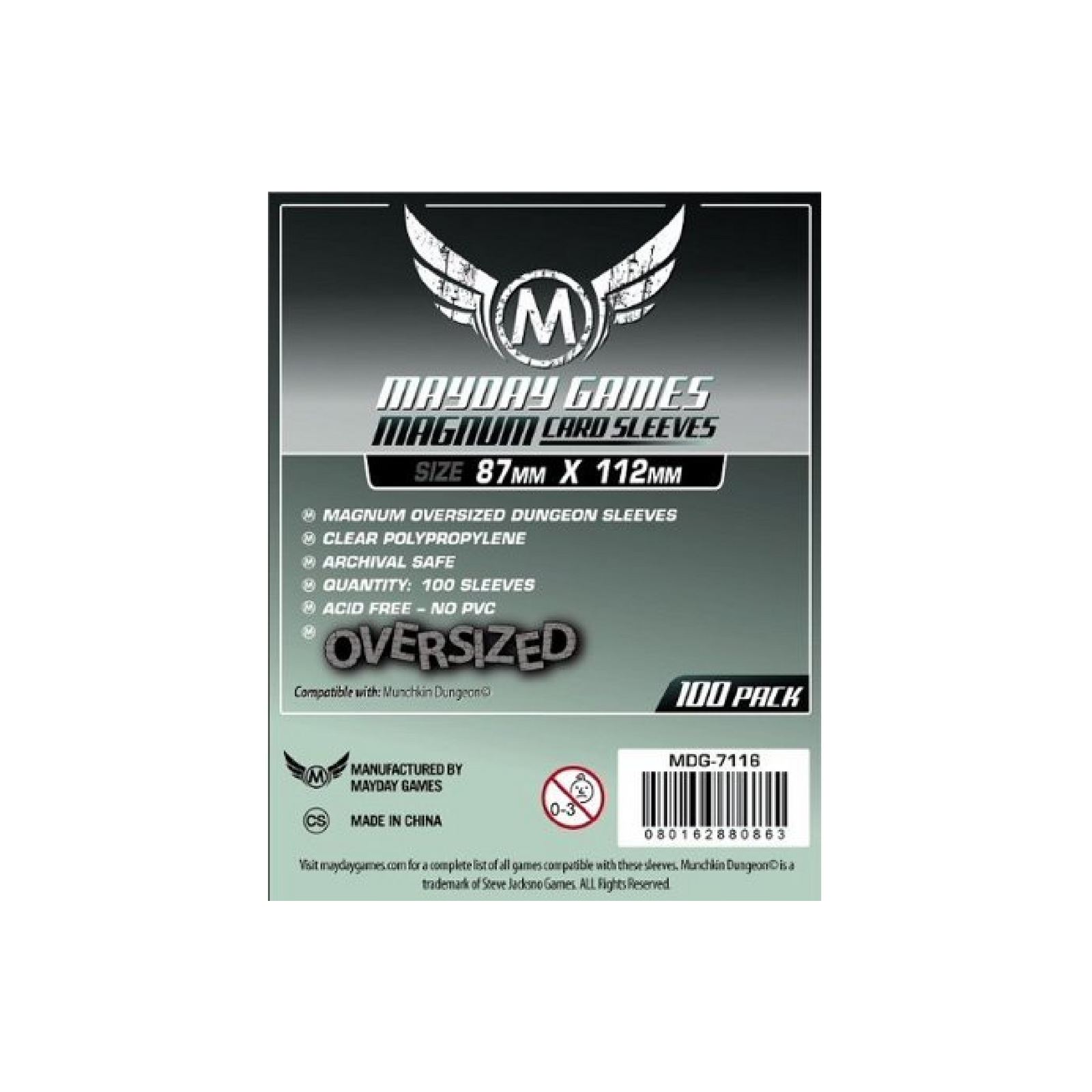 Sleeves: Magnum Dungeon 87x112mm (100) Cartables et portfolios - Sleeves