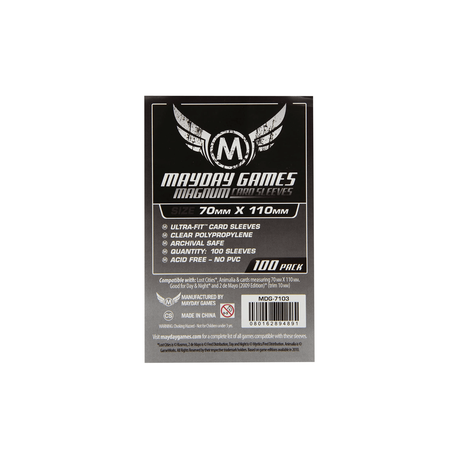 Sleeves: Magnum Silver 70x110mm (100) Cartables et portfolios - Sleeves