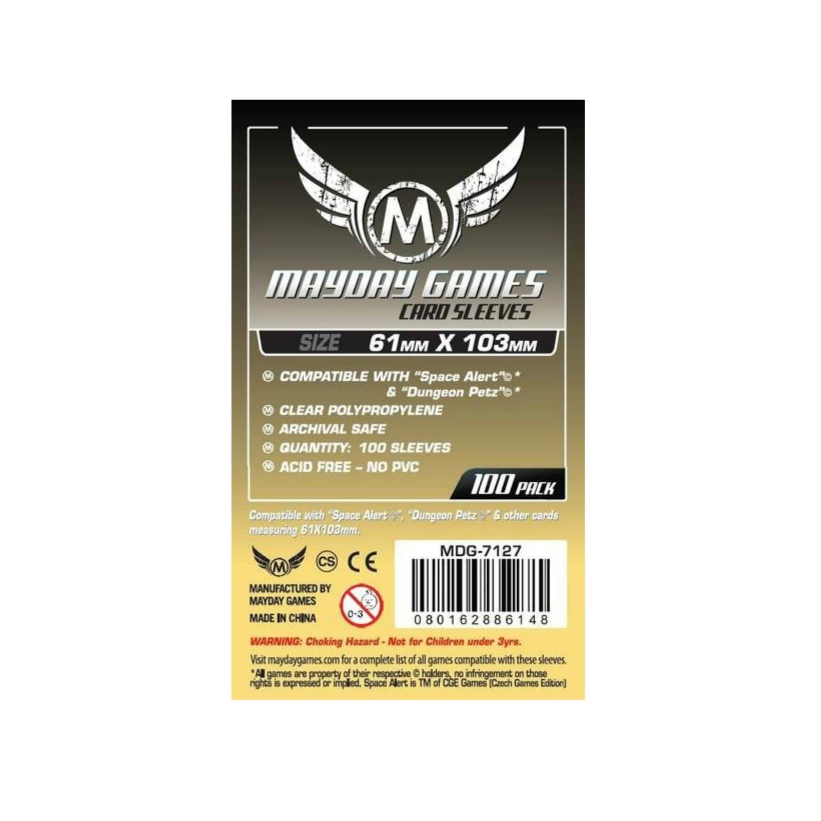 Sleeves: Magnum Space Alert & Dungeon Petz 61x103mm (100) Cartables et portfolios - Sleeves