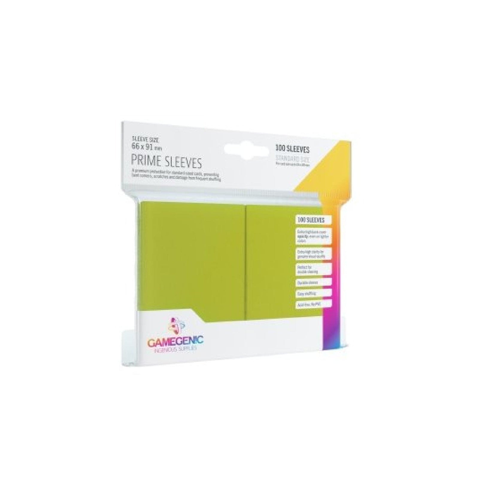 Sleeves: Prime Lime 66x91mm (100) Cartables et portfolios - Sleeves