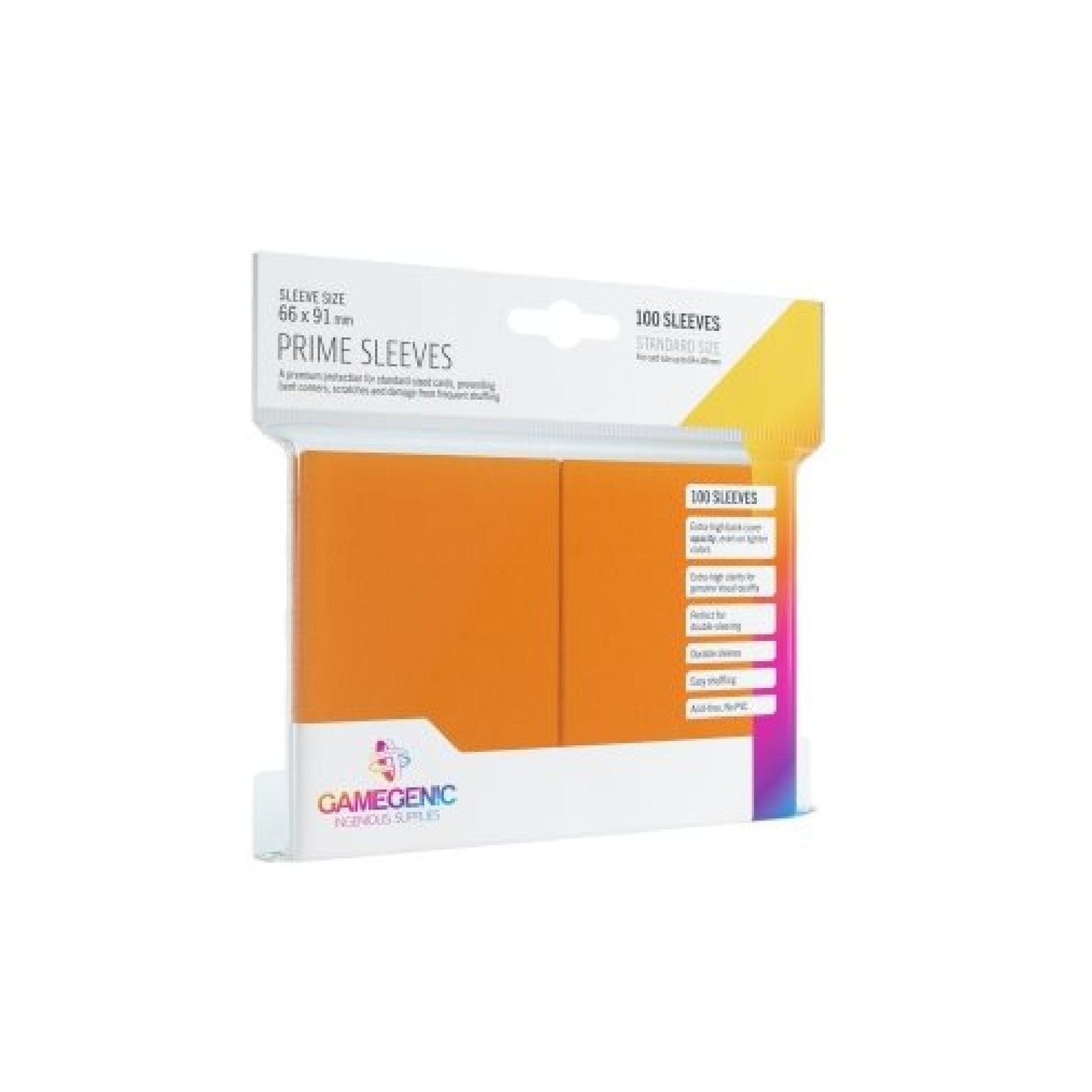 Sleeves: Prime Orange 66x91mm (100) Cartables et portfolios - Sleeves
