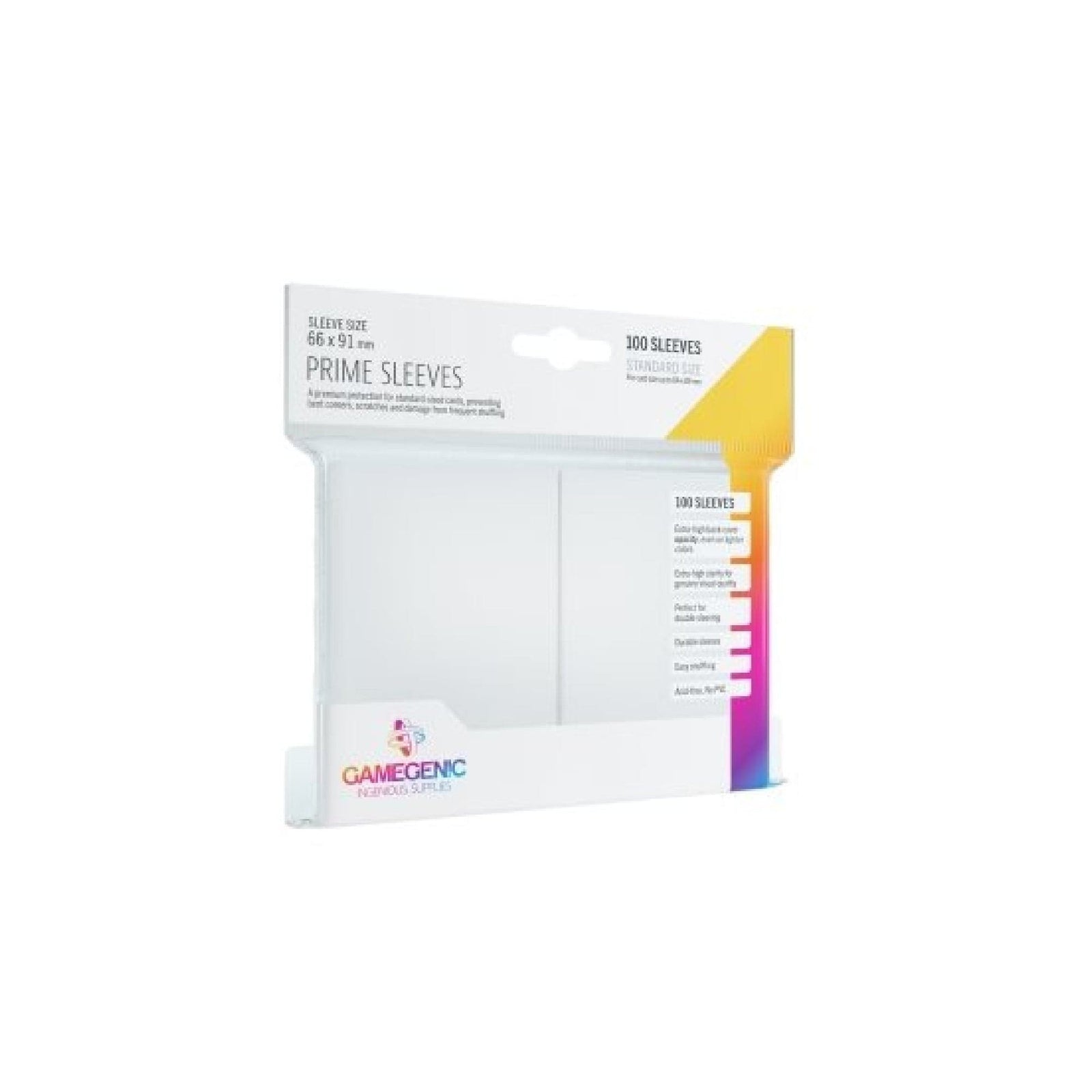 Sleeves: Prime White 66x91mm (100) Cartables et portfolios - Sleeves