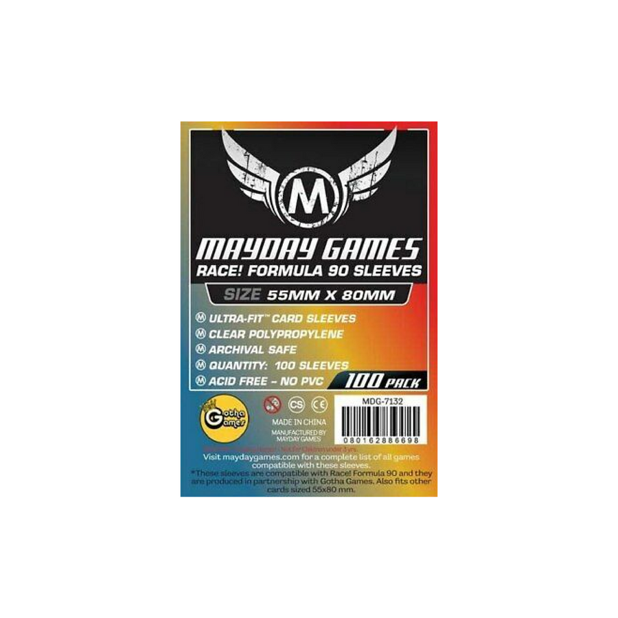Sleeves: Race! Formula 90 55x80mm (100) Cartables et portfolios - Sleeves