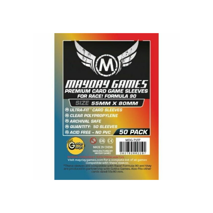 Sleeves: Race! Formula 90 55x80mm (50) Cartables et portfolios - Sleeves