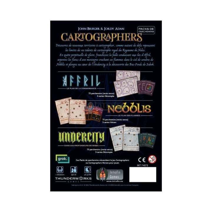 Cartographers - Map Set (FR) JEUX - Stratégie - Stratégie intermédiaire