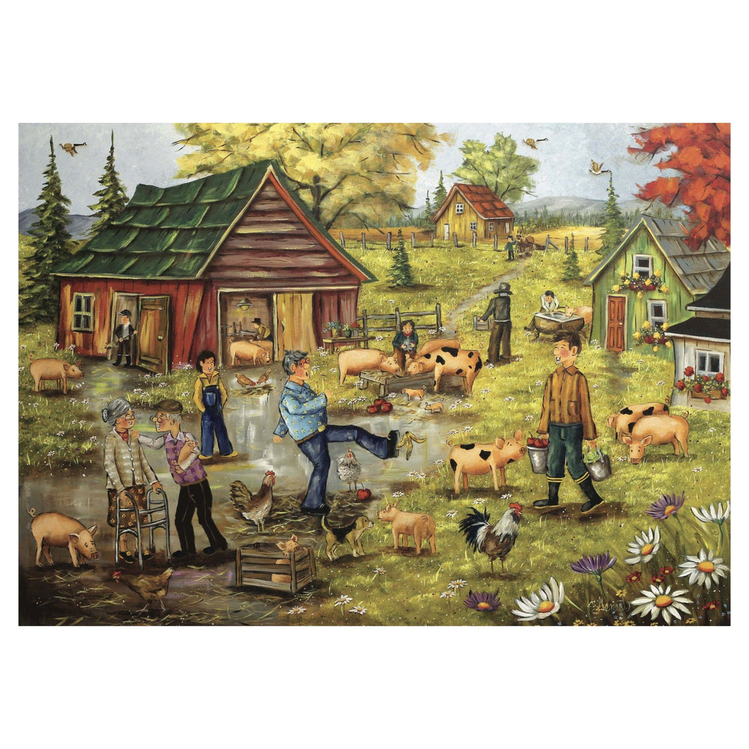 Genest - Reel des p'tits cochons (1000 pcs) CASSE-TÊTE - 1000 morceaux