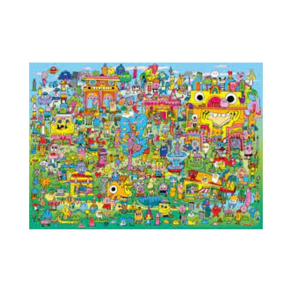 Puzzle 1000: Doodle Village, Burgerman CASSE-TÊTE - 1000 morceaux