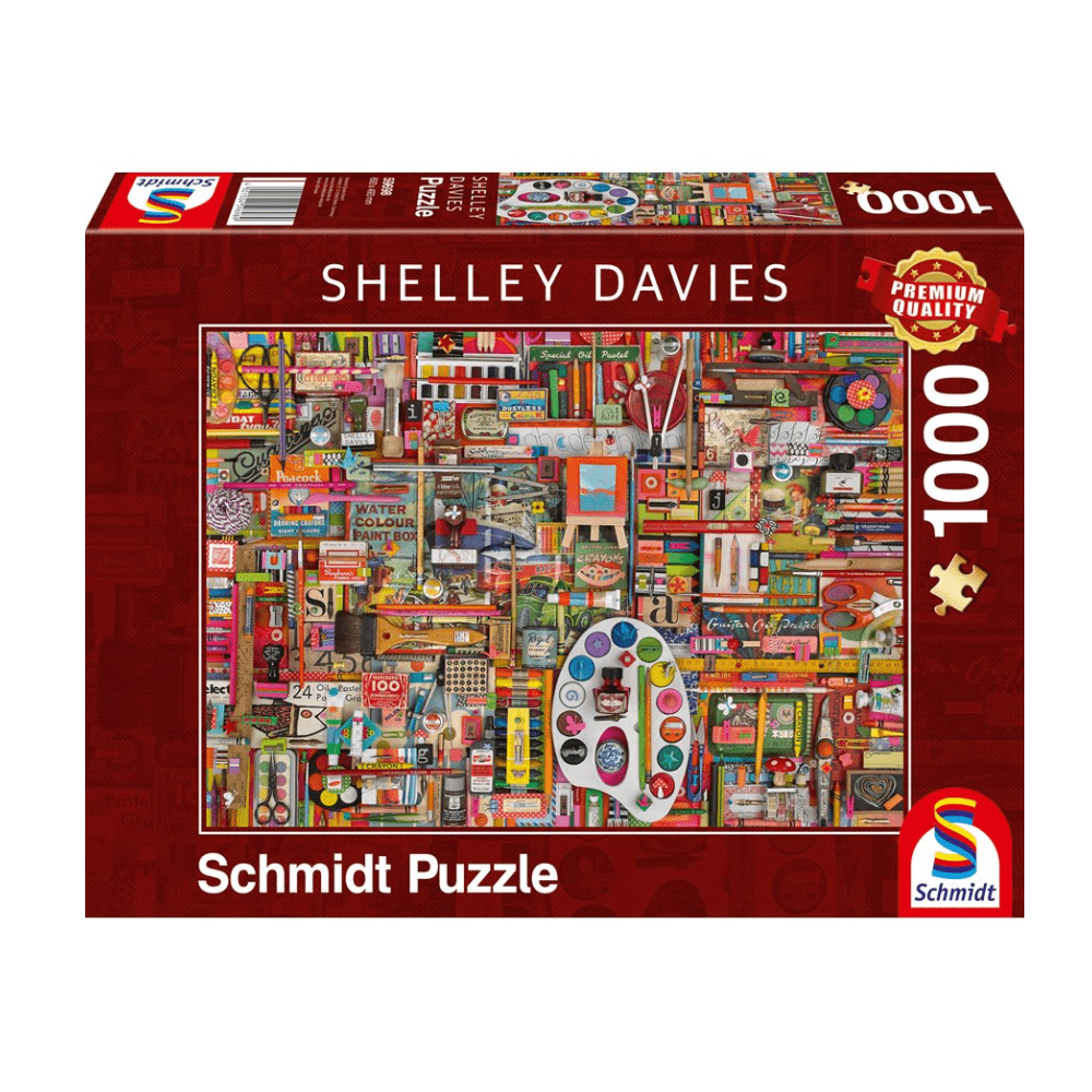 Shelley Davies: Matériel vintage pour artistes | Vintage Artist’s Materials (1000 pcs) CASSE-TÊTE - 1000 morceaux