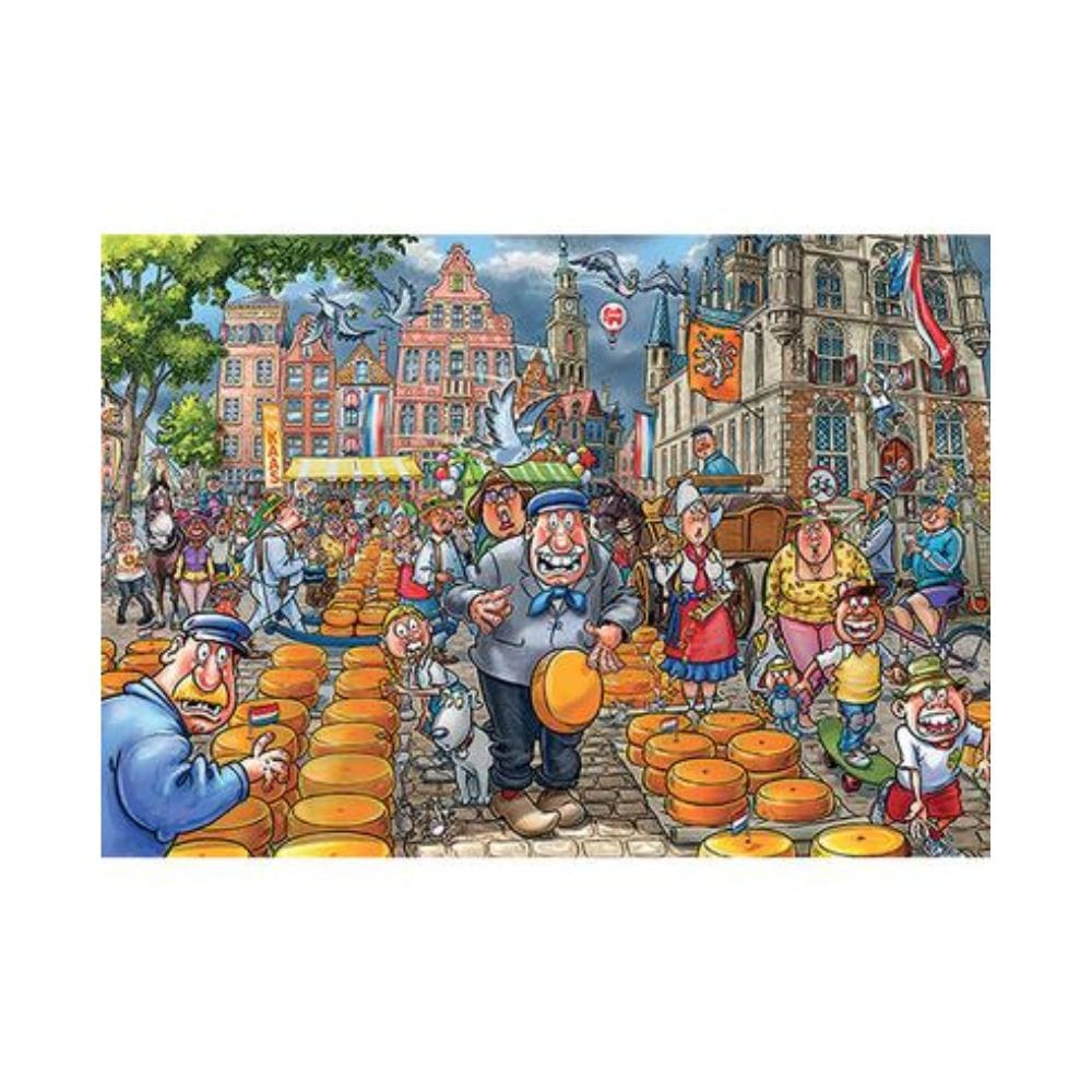 Wasgij - Original #38 - Fondue au fromage | Market Meltdown! (1000 pcs) CASSE-TÊTE - 1000 morceaux