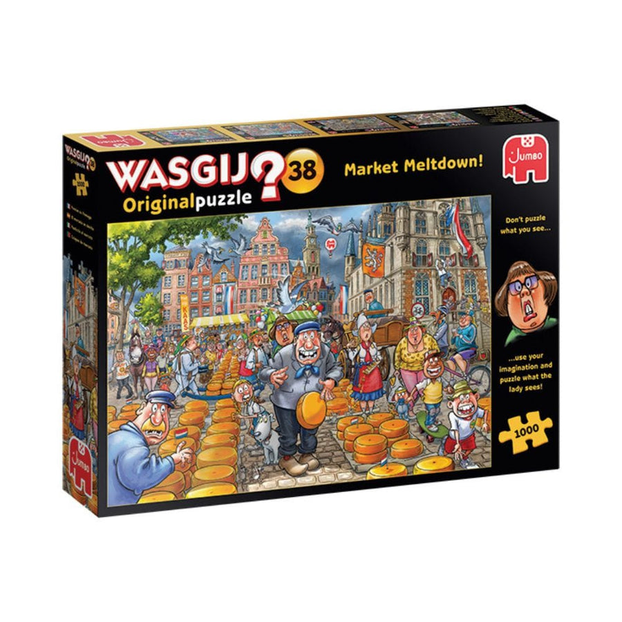 Wasgij - Original #38 - Fondue au fromage | Market Meltdown! (1000 pcs) CASSE-TÊTE - 1000 morceaux
