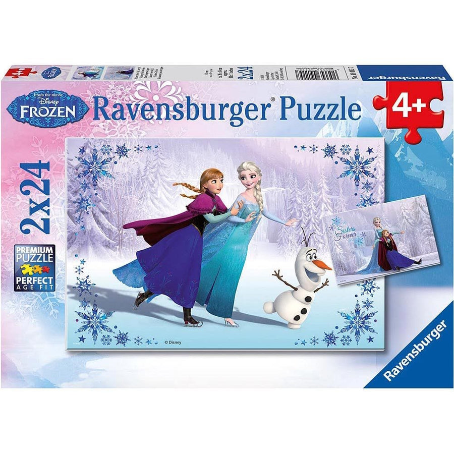 Puzzle 2 x 24 : Soeurs pour toujours, Disney Frozen CASSE-TÊTE - 2 - 24 morceaux