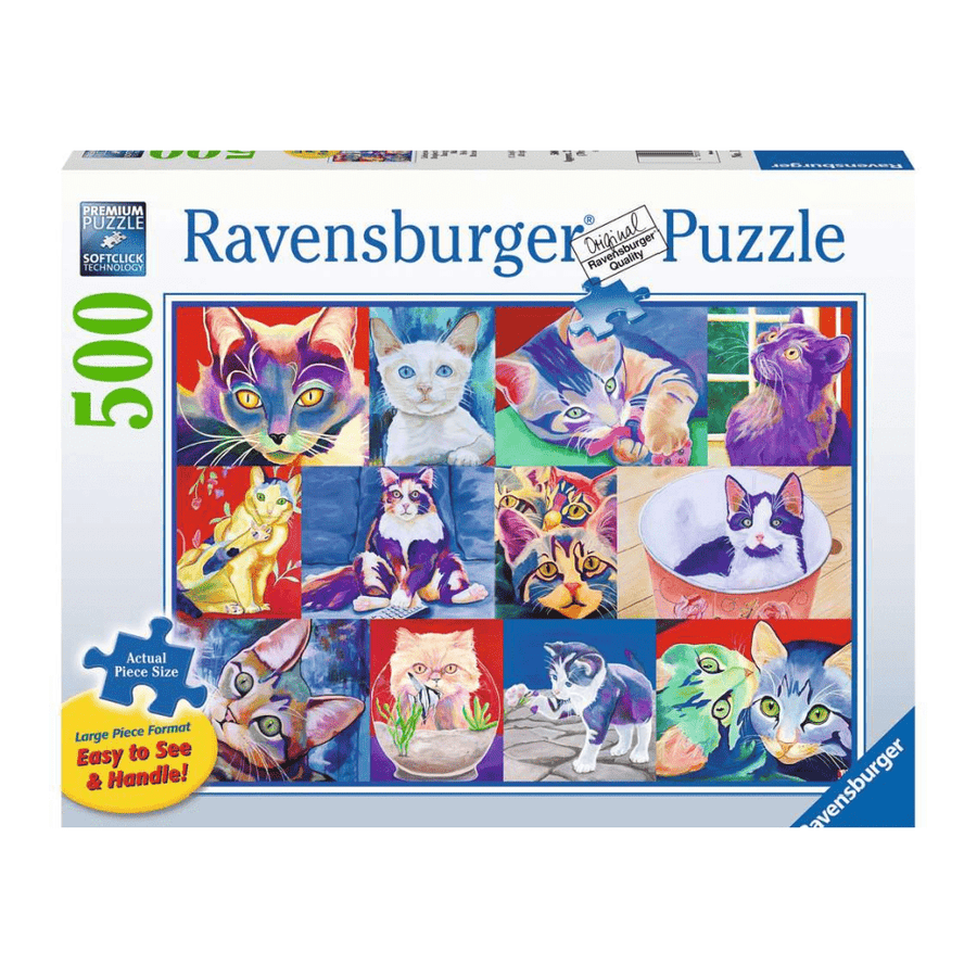 Puzzle 500: Hello Kitty Kat CASSE-TÊTE - 400 - 550 morceaux