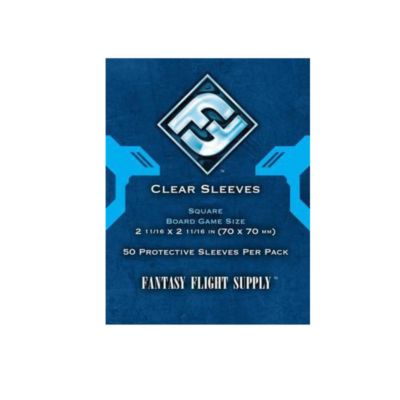 Sleeves: Square Board Game Clear 70x70mm (50)