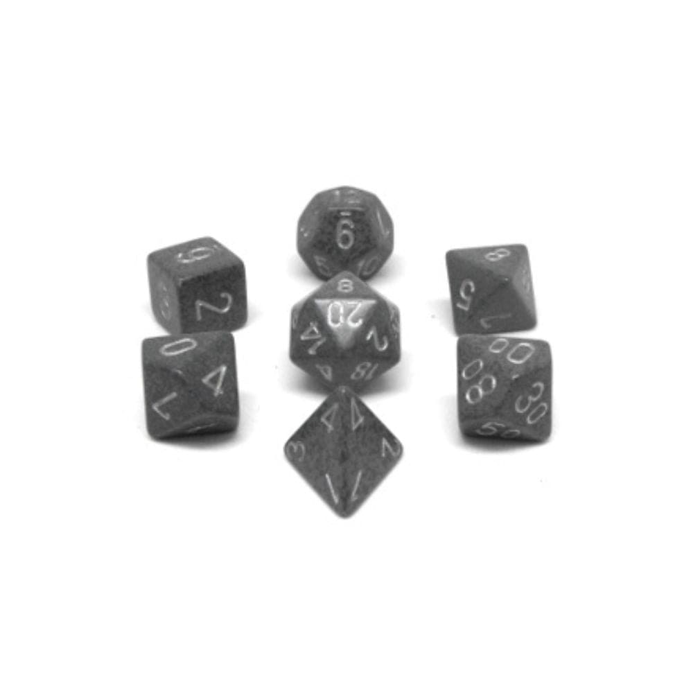 Set 7 Dés RPG Shibby Rose Dichromatique - D20 D12 D10 D8 D6 D4 - Acrylique Qualité - Sac Velours Inclus