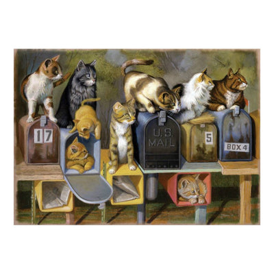 Puzzle 300: Le courrier des chats / Grand format