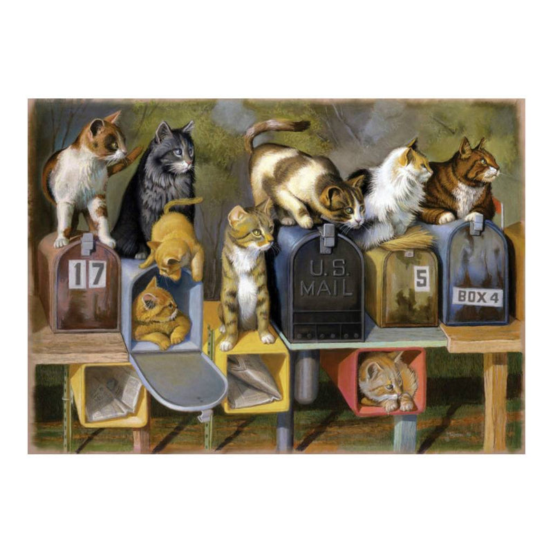 Puzzle 300: Le courrier des chats / Grand format