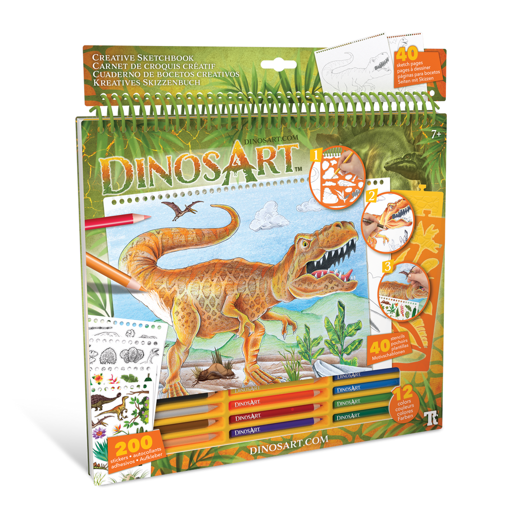 DinosArt: Grand carnet croquis créatif