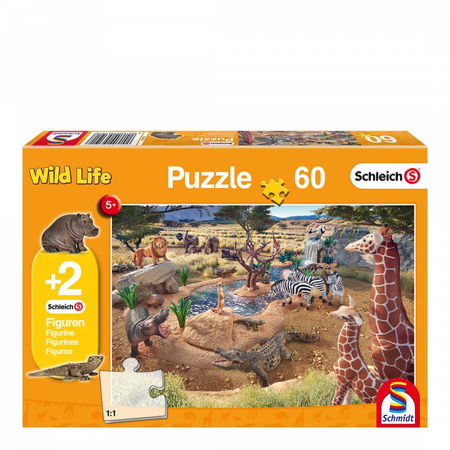 Puzzle 200: Schleich, At the Watering Hole