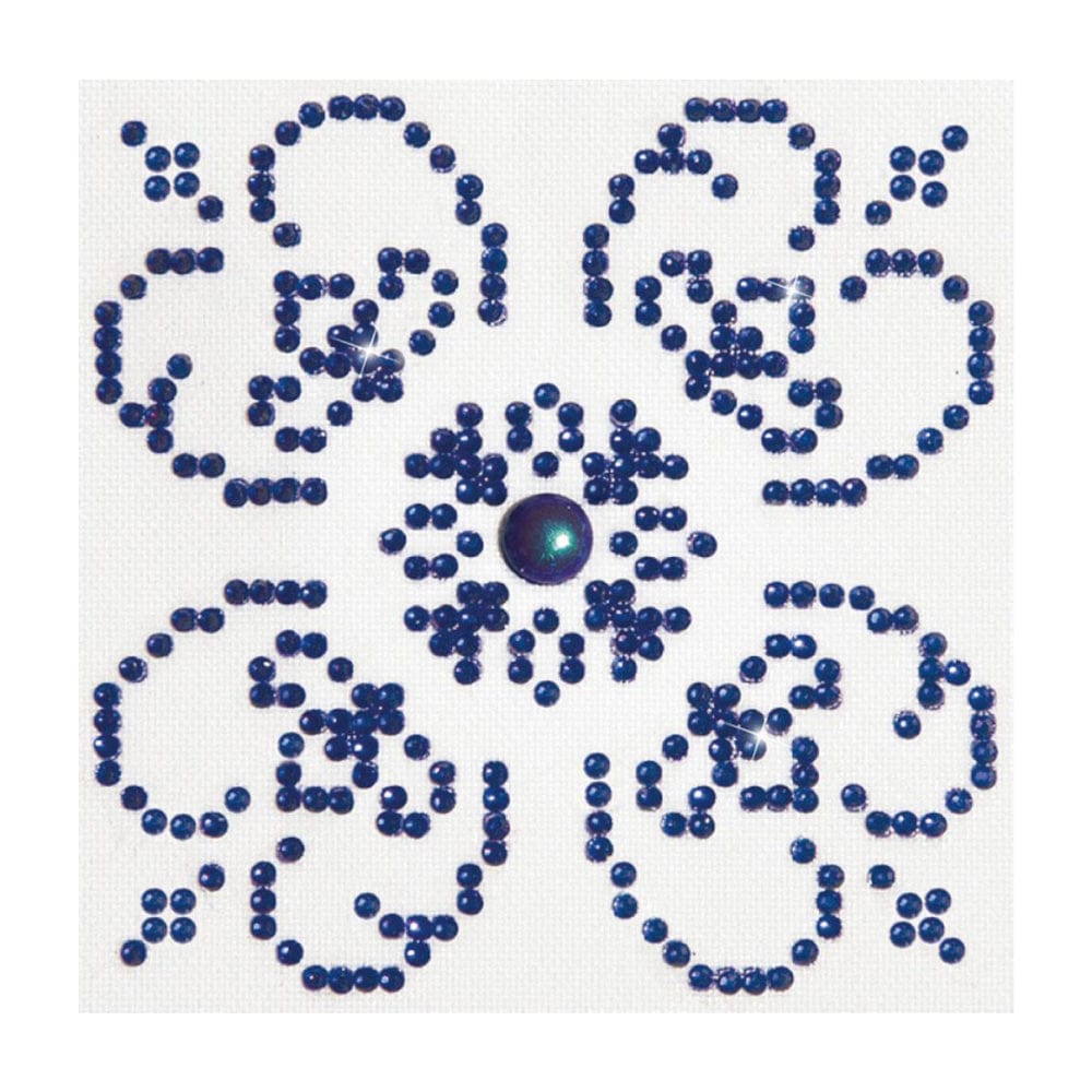 Diamond Dotz - Blue on White PASSE-TEMPS - Broderie diamant