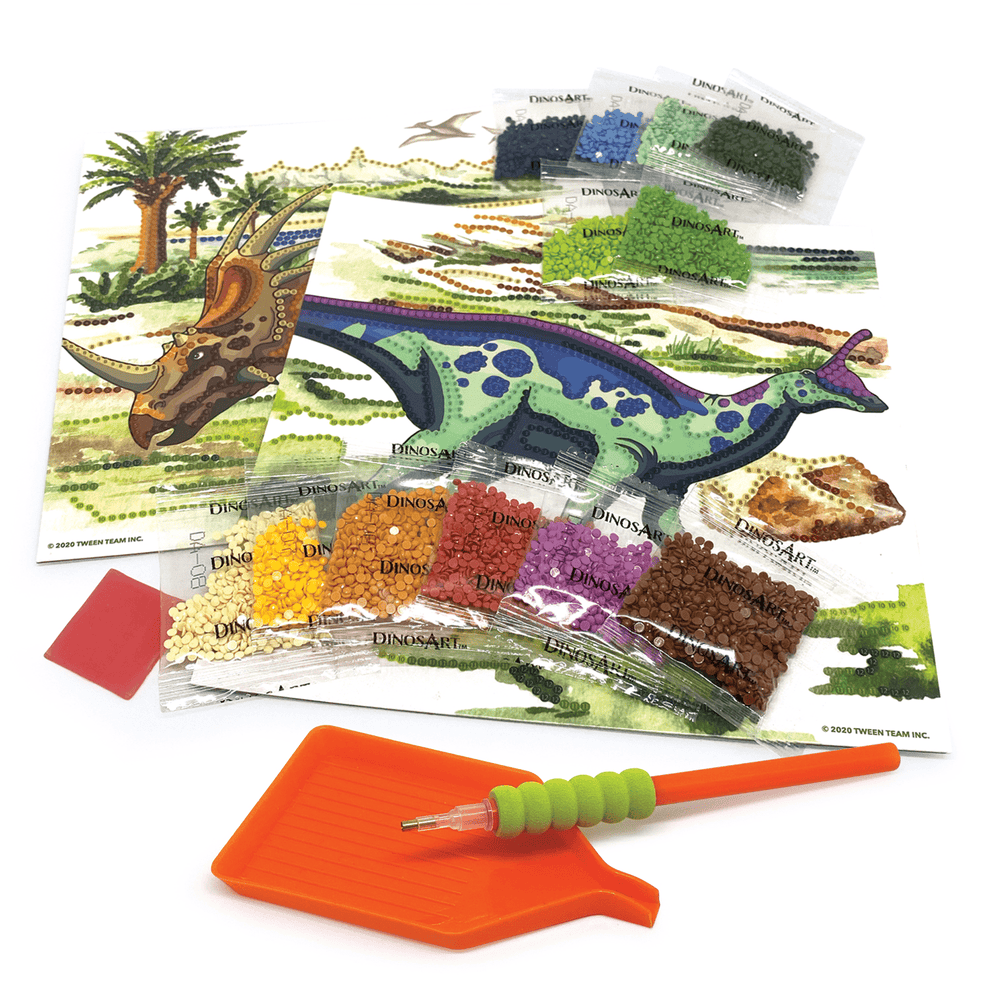 DinosArt: Strass par numéros PASSE-TEMPS - Bricolages