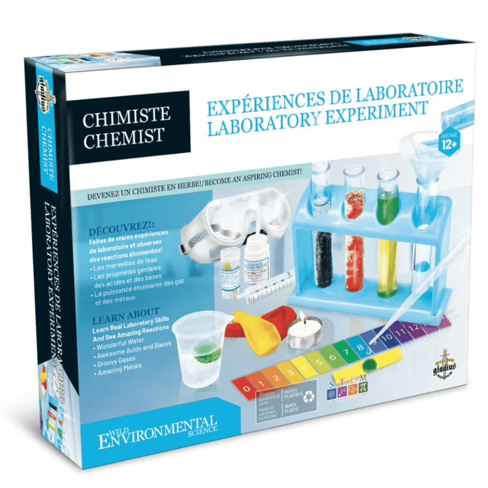 Ensemble de science - Expérience en laboratoire JEUX - Éducatif