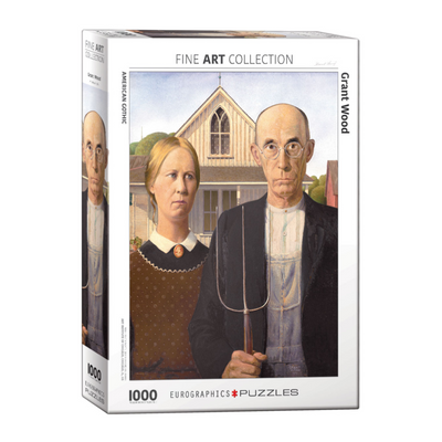 Puzzle 1000: American Gothic by Grant Wood